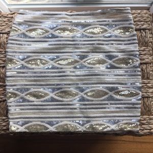 NWT A’gaci sequined skirt